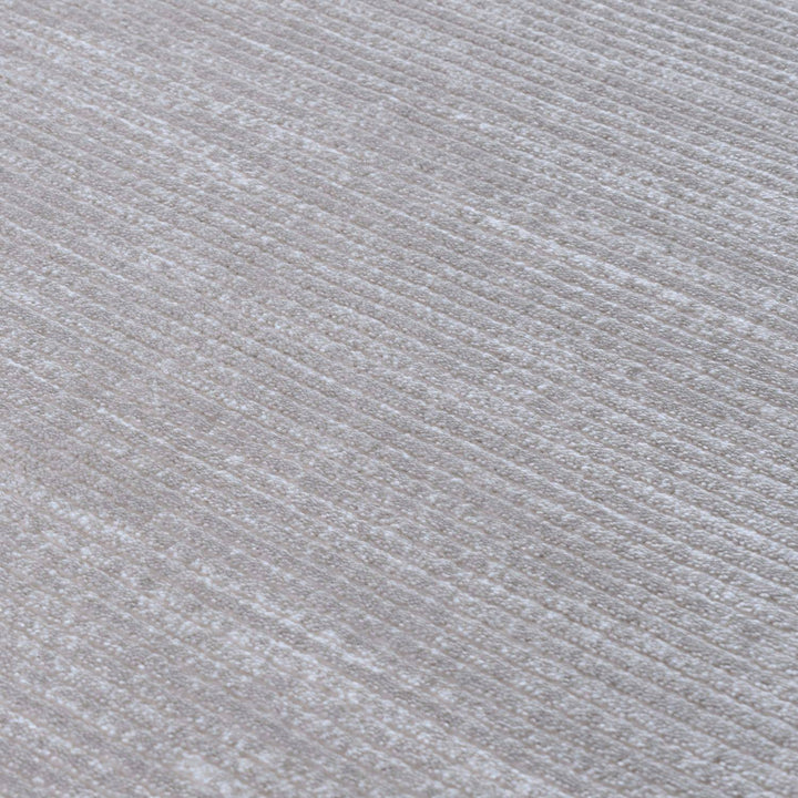 Carmel Grey-Cream Striped Rug | 6020