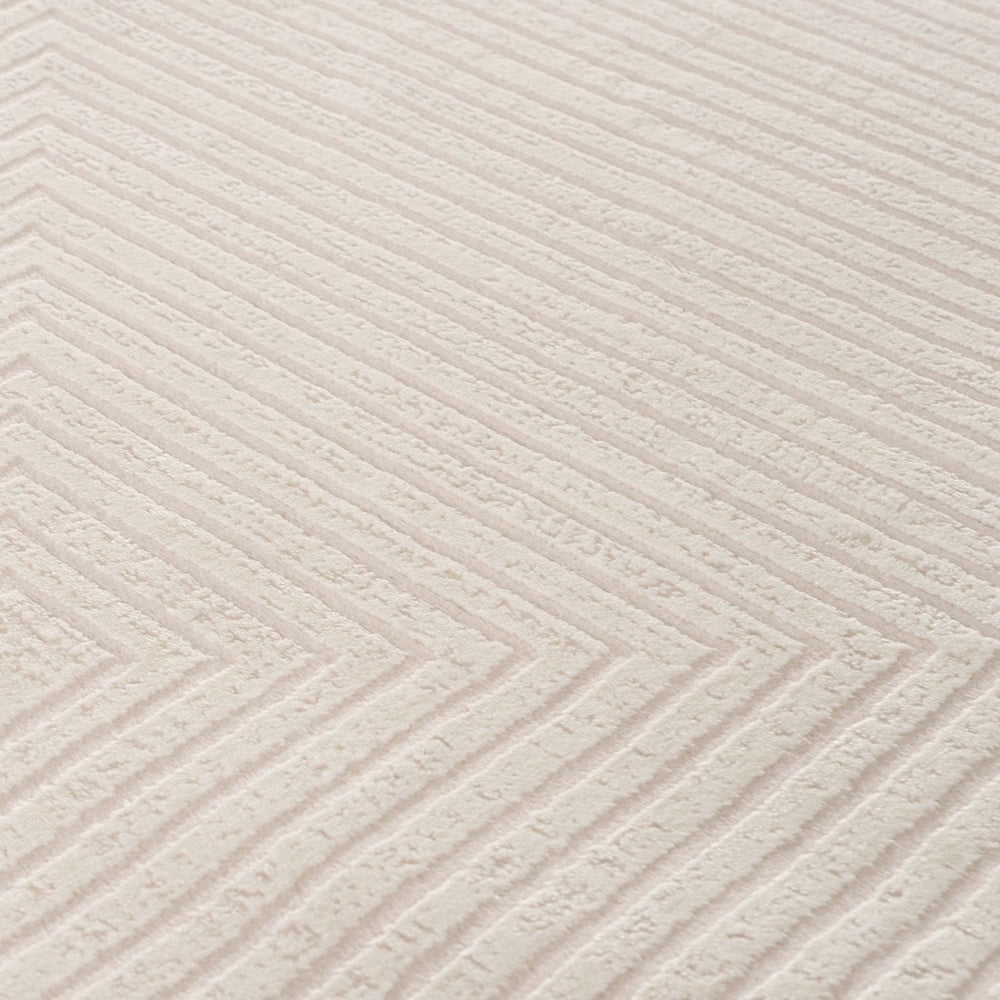 Geometric Living Room rug, cream colour, stain-resistant and non-shedding