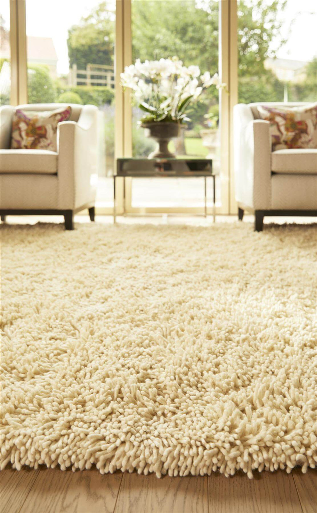 Imperial Ivory Shaggy Pile Wool Rug – The Rugs