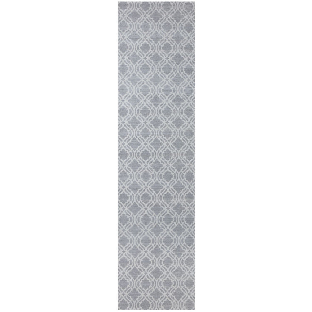 Machine Washable Flatweave Moroccan Rug Grey