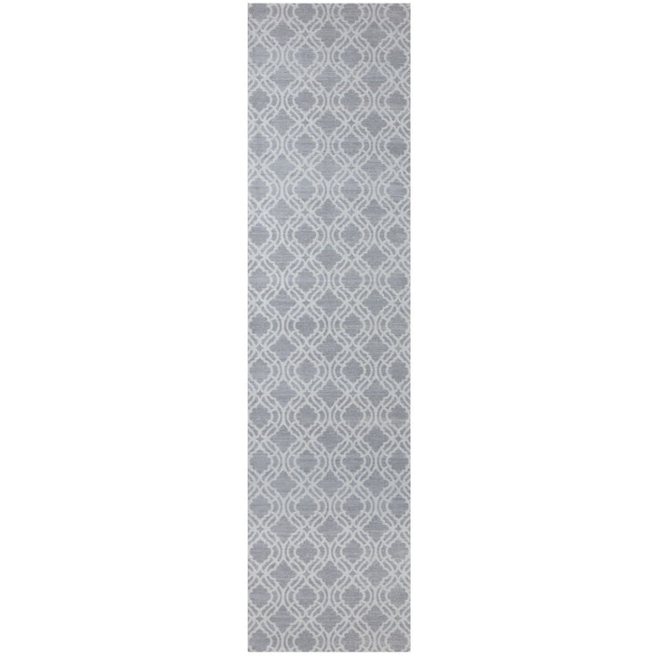 Machine Washable Flatweave Moroccan Rug Grey