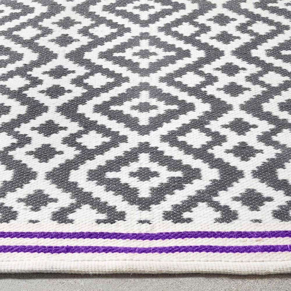 Aztec Warm Grey Outdoor Rug | Weather-Resistant | The Rugs