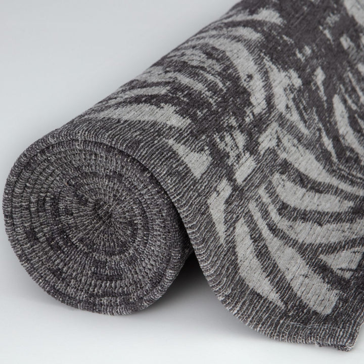 Machine Washable Flatweave Rug Geometric Black