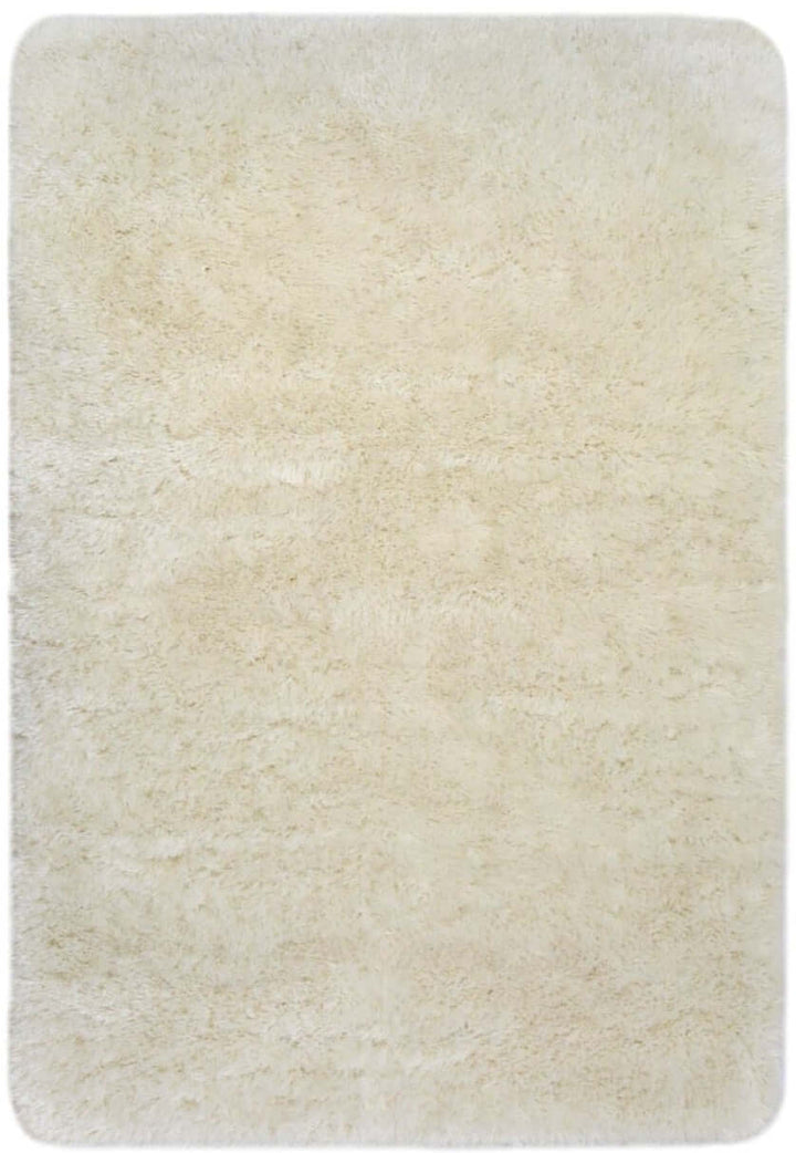 Machine Washable Shaggy Rug Plain Design in White – The Rugs