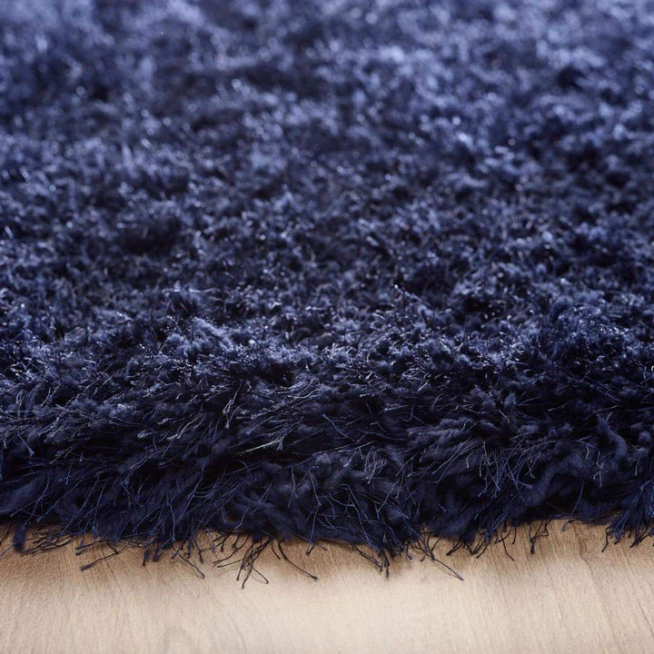 Extravagance Navy Shaggy Rug | Inspired Luxury | The Rugs