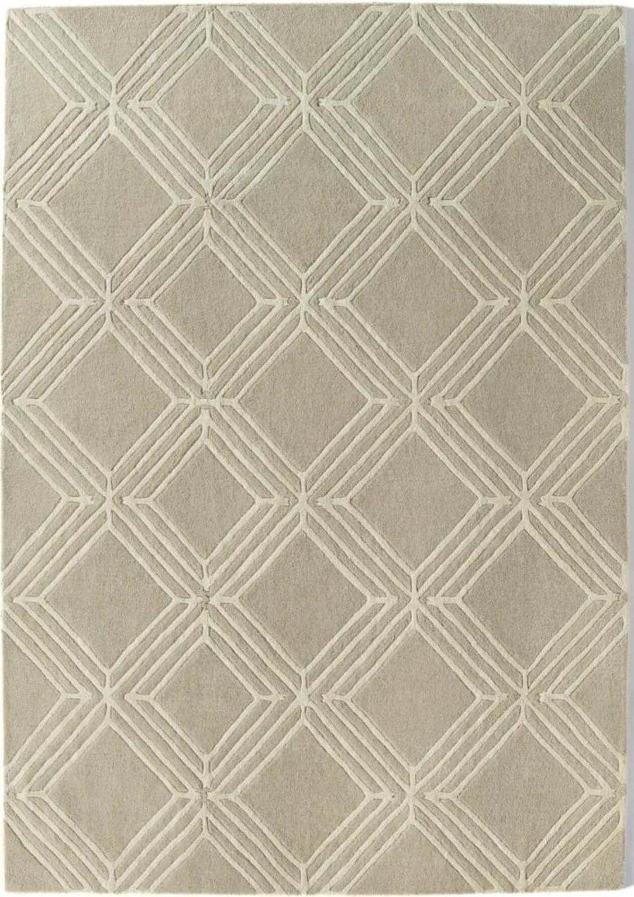 Vienna Mink Geometric Rug | Luxurious Hand-Tufted Area Rugs