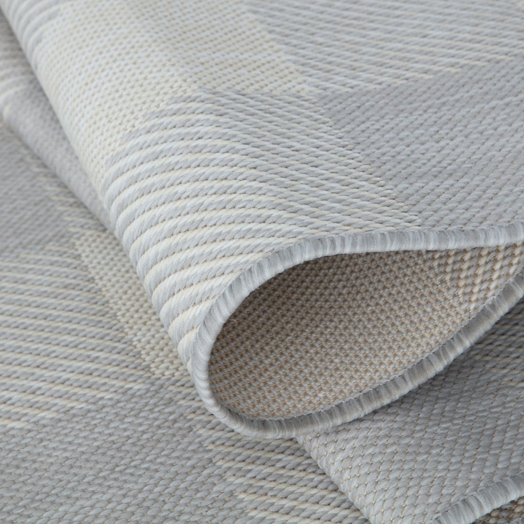 Grey Checkered Outdoor Rug | Garden Elegance | The Rugs