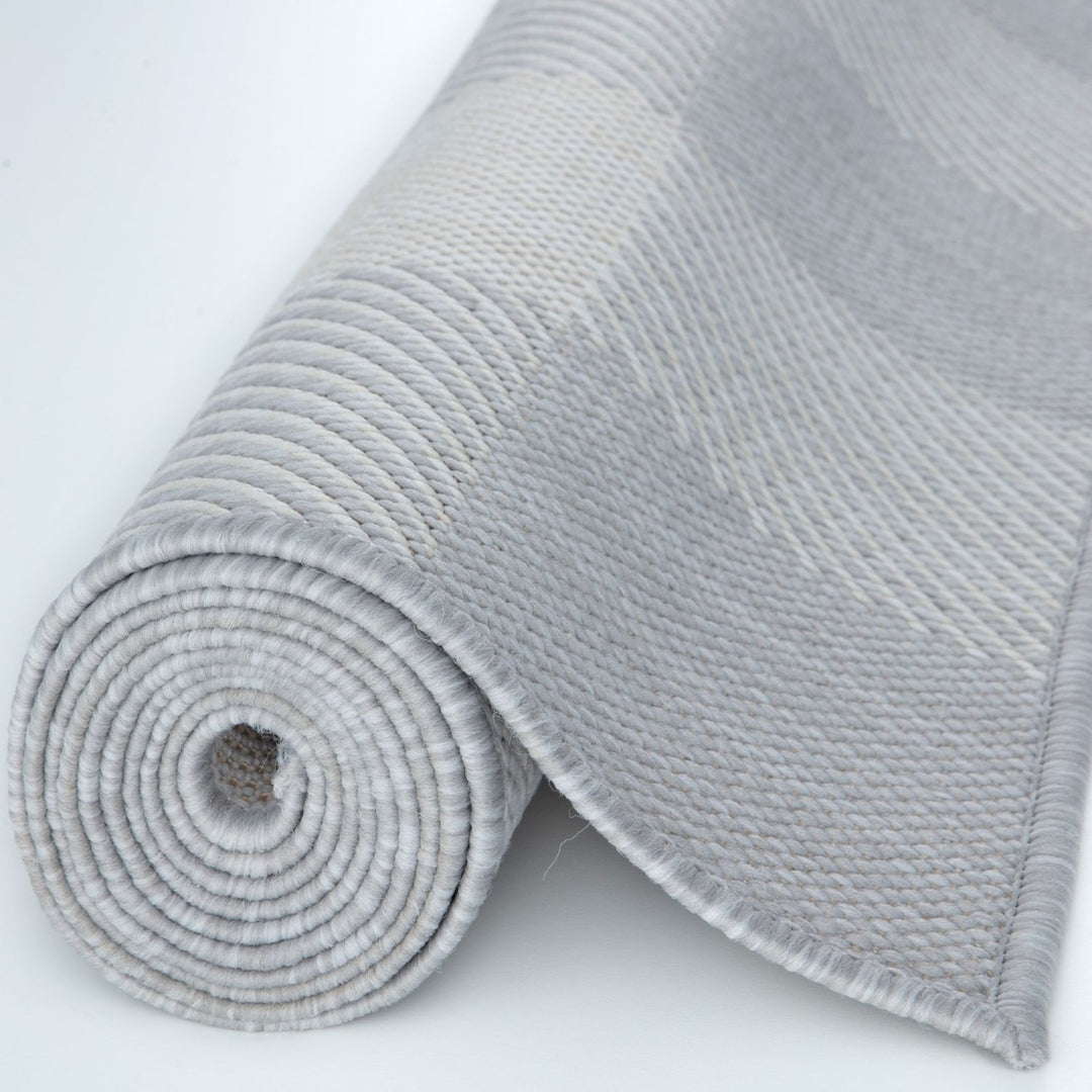 Grey Checkered Outdoor Rug | Garden Elegance | The Rugs
