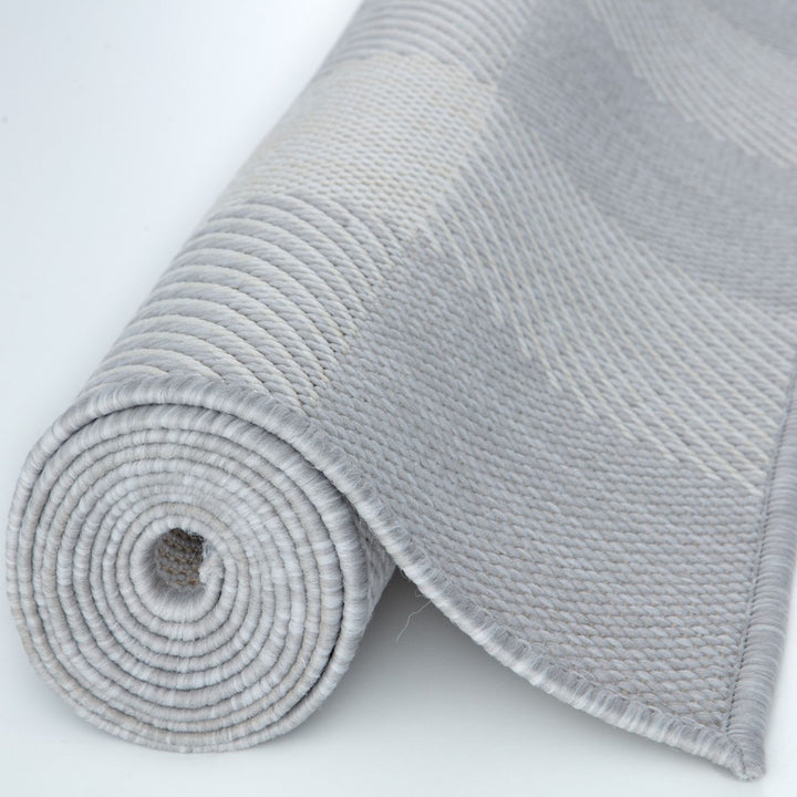 Grey Checkered Outdoor Rug | Garden Elegance | The Rugs