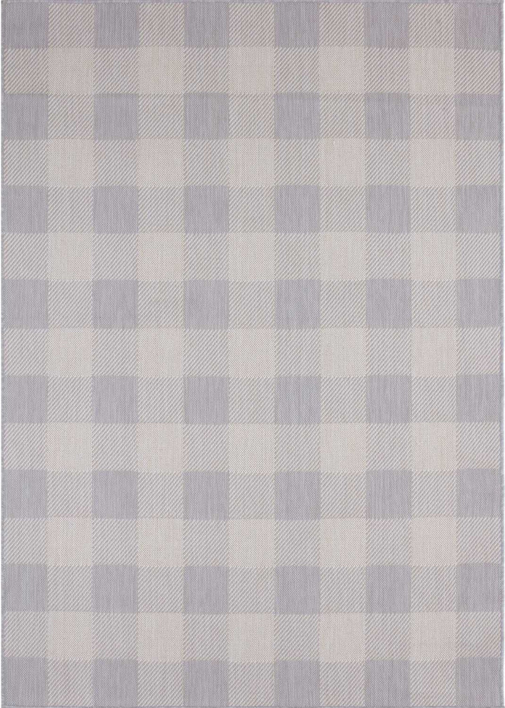 Grey Checkered Outdoor Rug | Garden Elegance | The Rugs