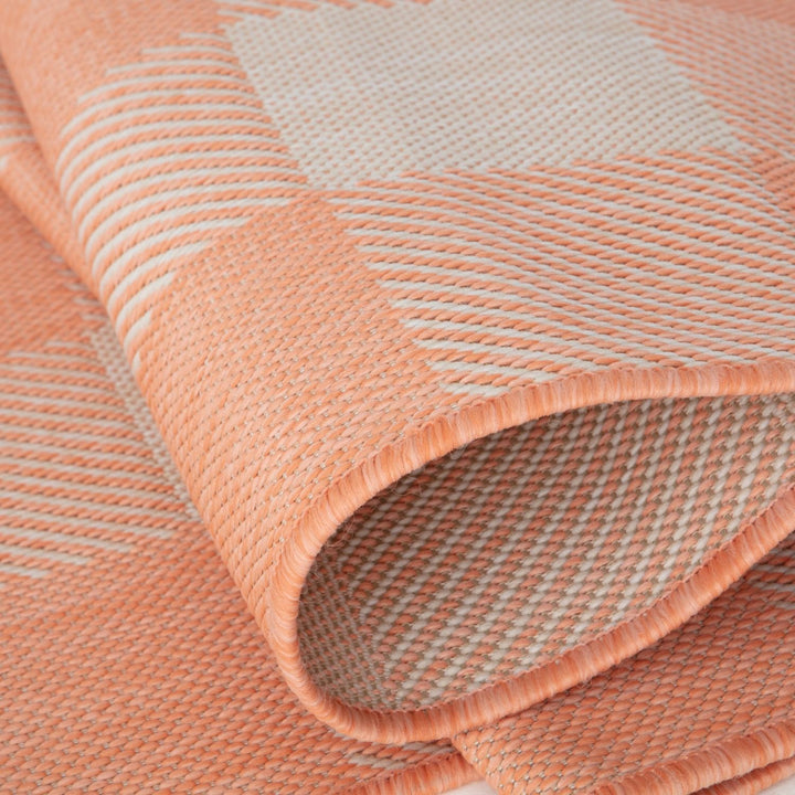 Outdoor-Indoor Rug Orange Geometric Design Weather-Proof | The Rugs