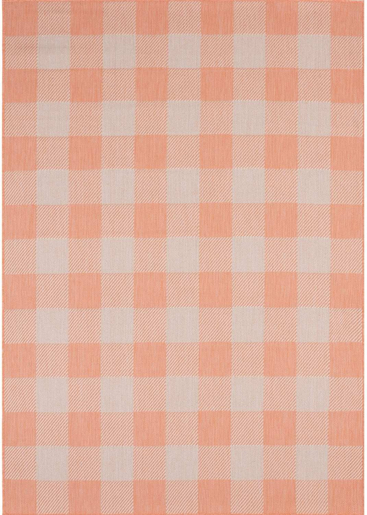 Outdoor-Indoor Rug Orange Geometric Design Weather-Proof | The Rugs