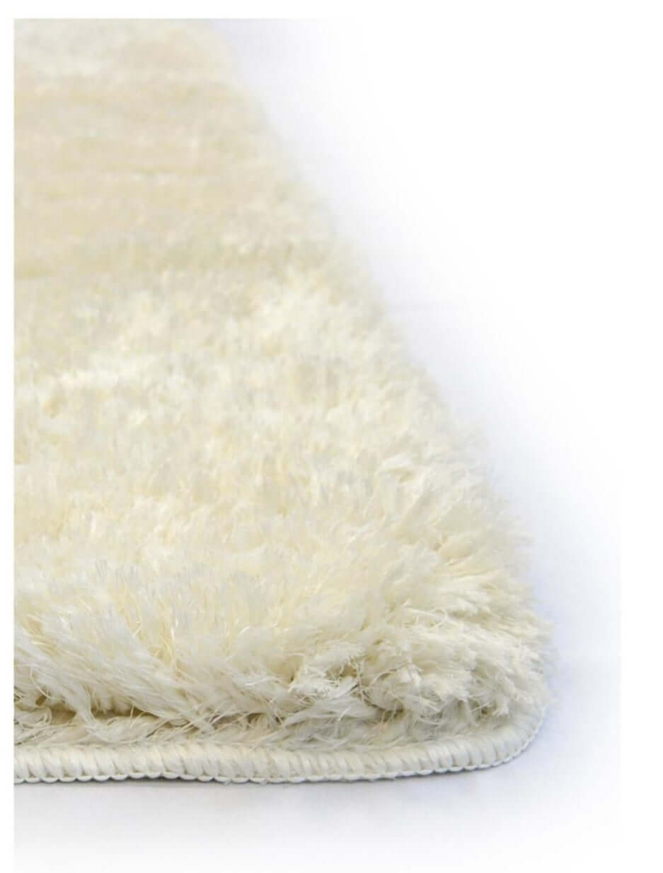 Machine Washable Shaggy Rug Plain Design in White – The Rugs