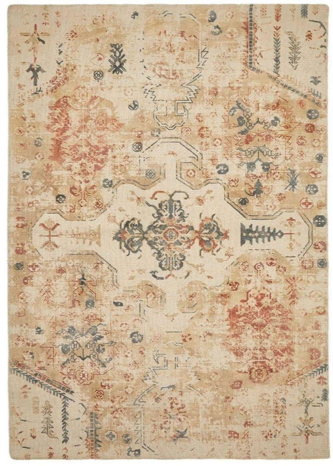 Teepee Multicolour Scandinavian Rug |Vintage Charm |The Rugs