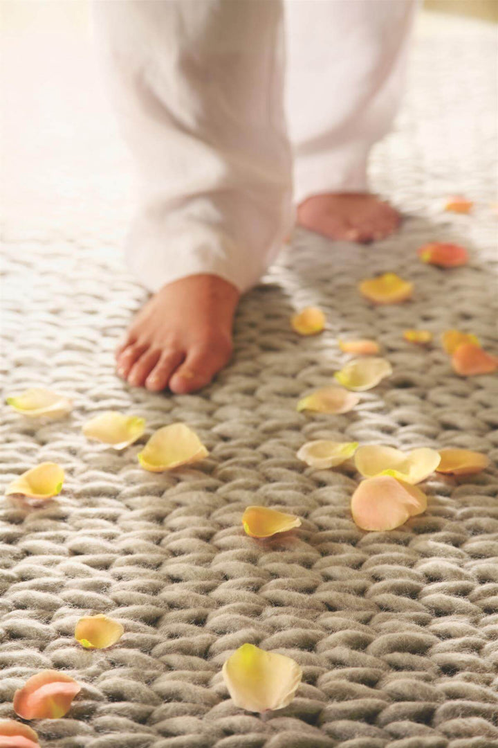 Fusion Oyster Braided Wool Rug | Handwoven Luxury | The Rugs