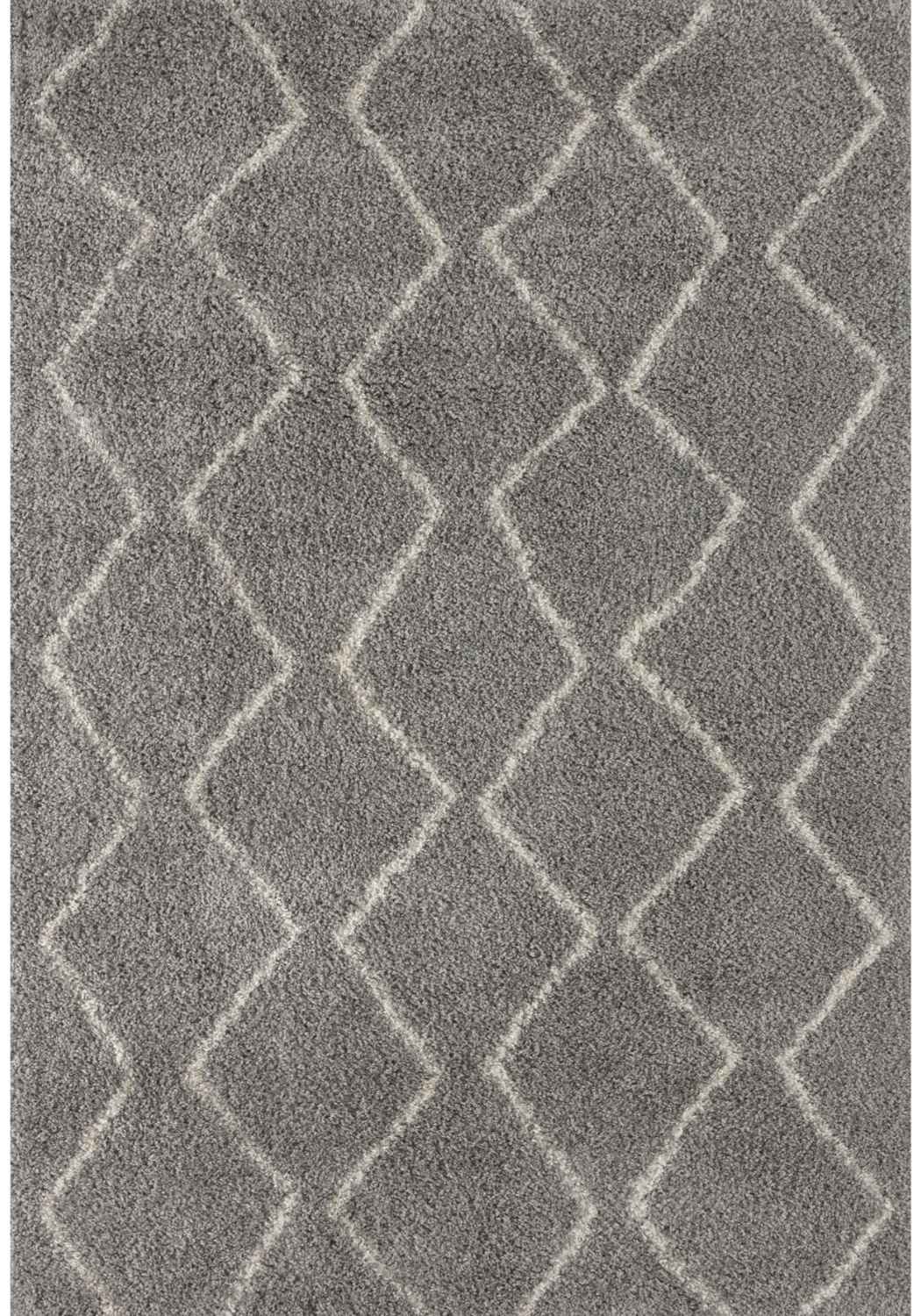 Moroccan Shaggy Grey rug plush rug combines softness, durability