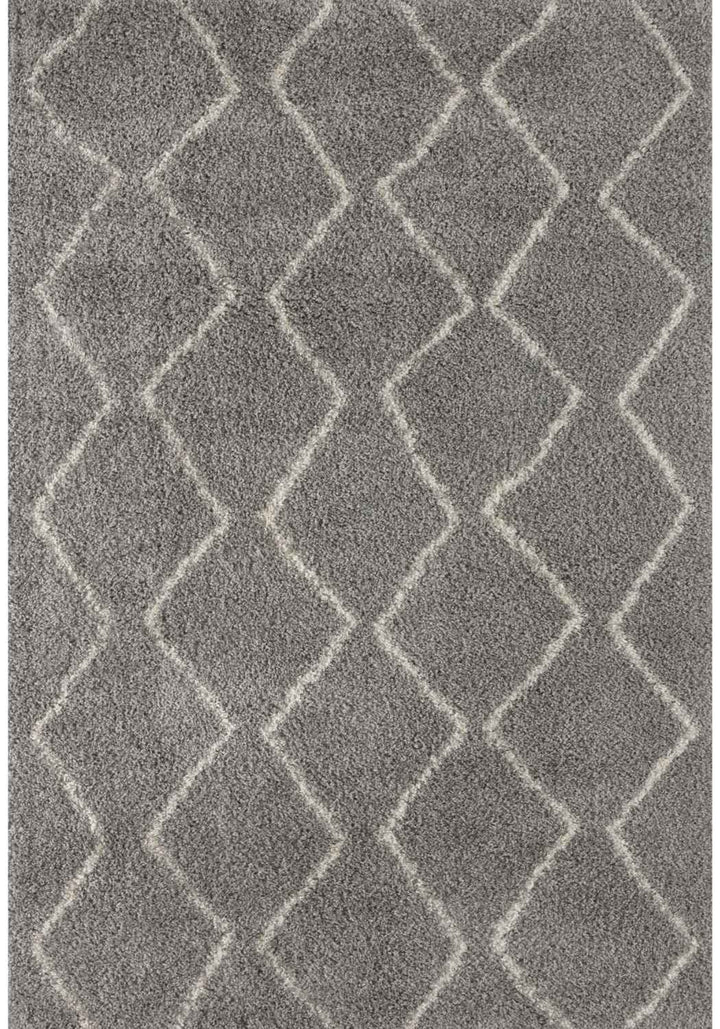 Moroccan Shaggy Grey rug plush rug combines softness, durability