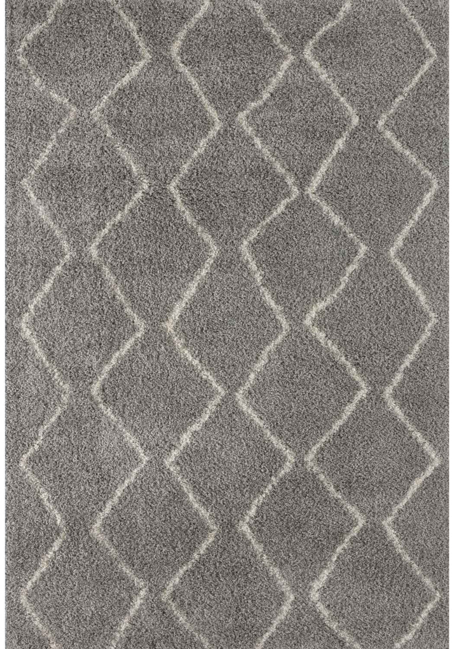 Moroccan Shaggy Grey rug plush rug combines softness, durability