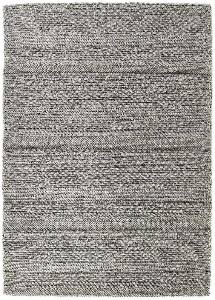 Chunky Natural Grey Knitted Rug | Handwoven Luxury |The Rugs
