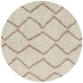Moroccan Ivory Beige Shaggy Rug | 830