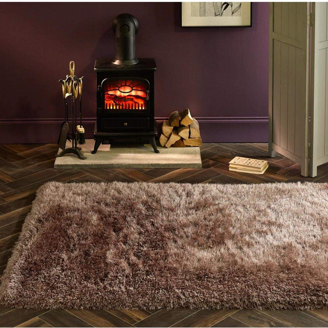 Extravagance Mink Shaggy Rug | 60's Glamour | The Rugs