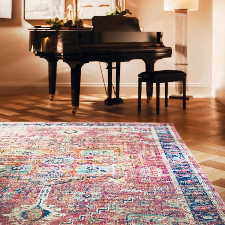 Granada Vintage Rug | Ruby Multicolour Carpet | The Rugs