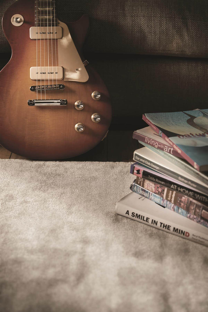 Karma Grey Solid Luxury Viscose Rug – The Rugs