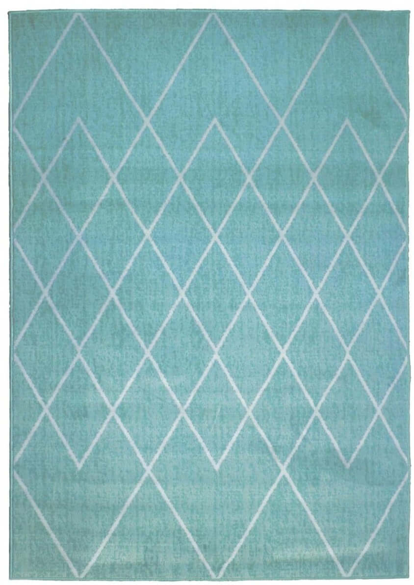 Berber Design Area Rug in Duck Egg Blue | Stylish | The Rugs