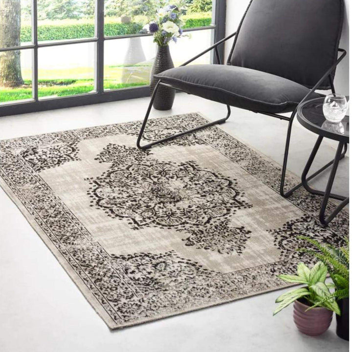Saville Grey/Black Vintage Rug | Timeless Oriental Style