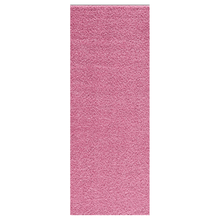 Shaggy Rug Plain Pink Rectangle Shape | The Rugs