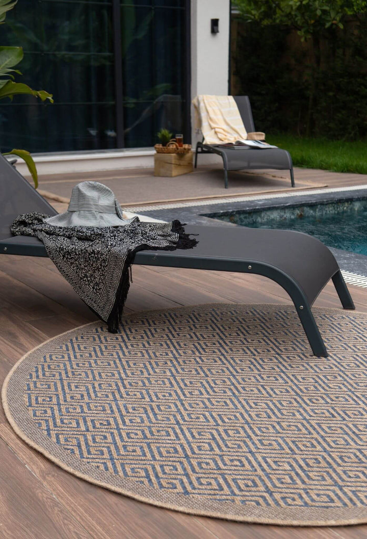 Nature Outdoor Rug Blue | 5100B