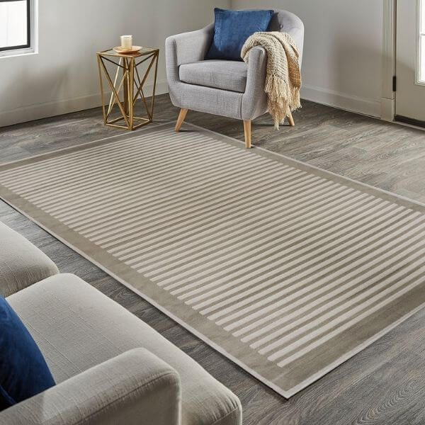 Belgrade Natural Striped Rug | Timeless Elegance | The Rugs