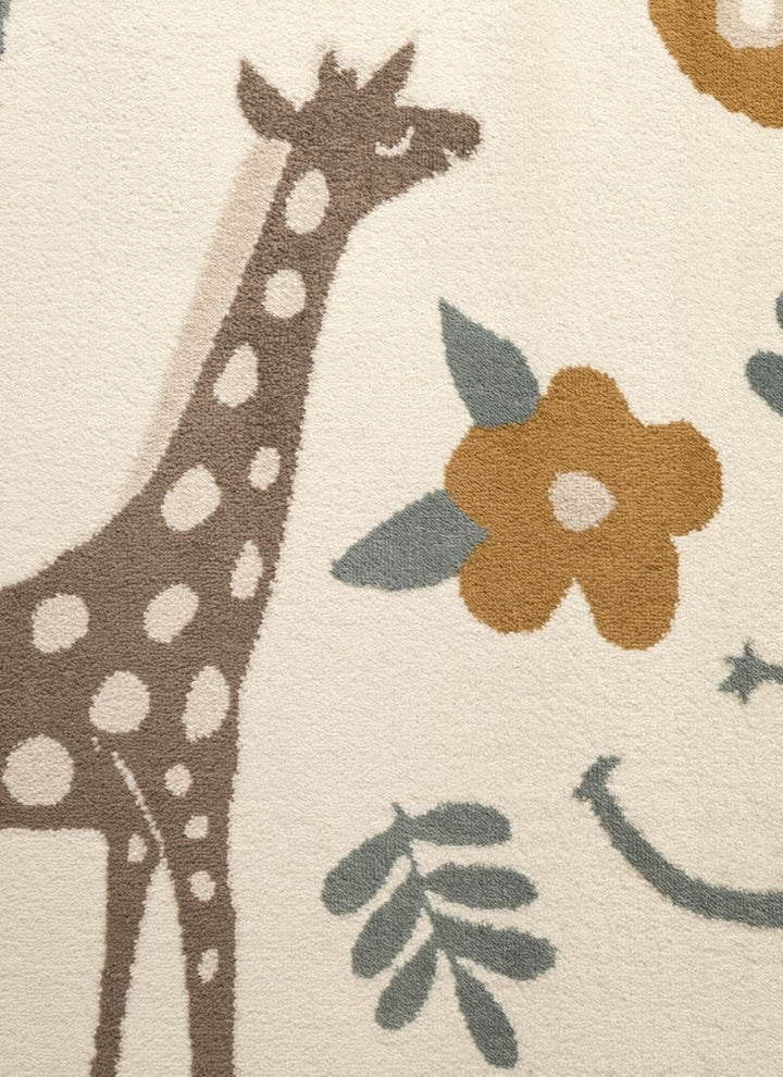 The Rugs Adventures Kids Rug – Animal Safari in Beige