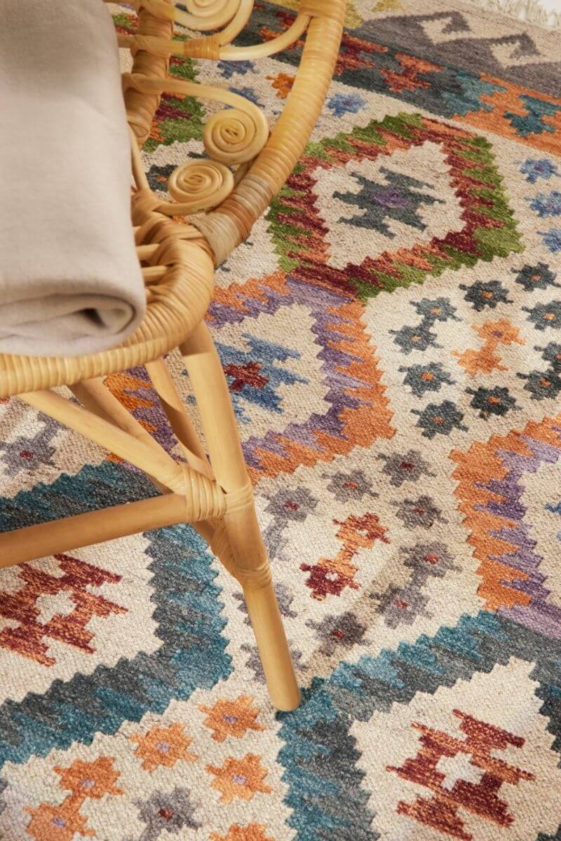 The Rugs Kamal Afghan Kelim Rug - Handwoven
