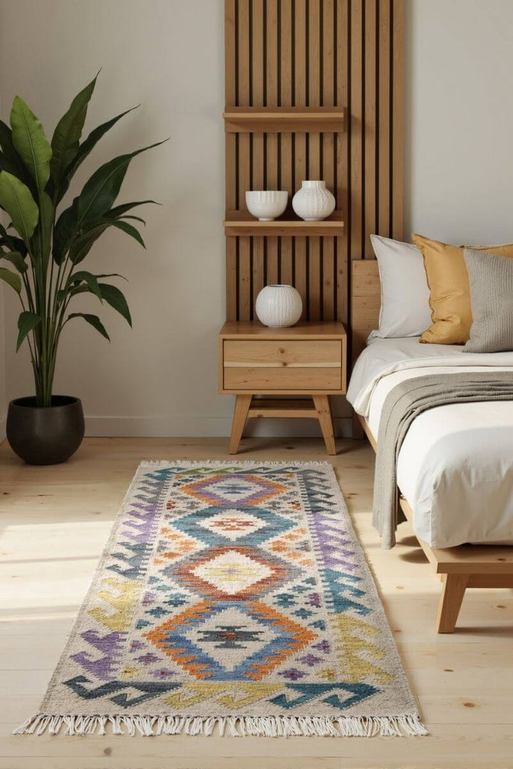 The Rugs Kamal Afghan Kelim Rug - Handwoven