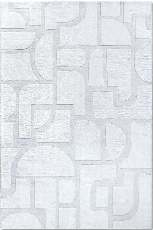The Rugs Hand-Woven Wool Rug - Elegant Abstract Designs