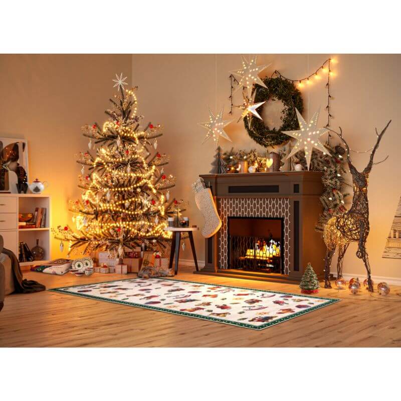 The Rugs Nostalgic Christmas Fun Design Rug