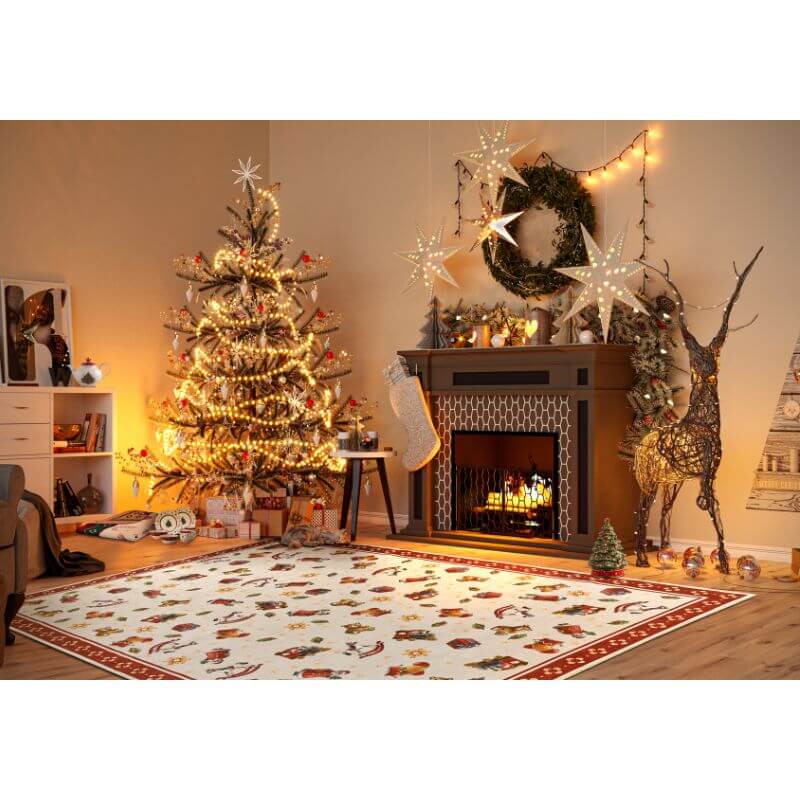 The Rugs Nostalgic Christmas Fun Design Rug