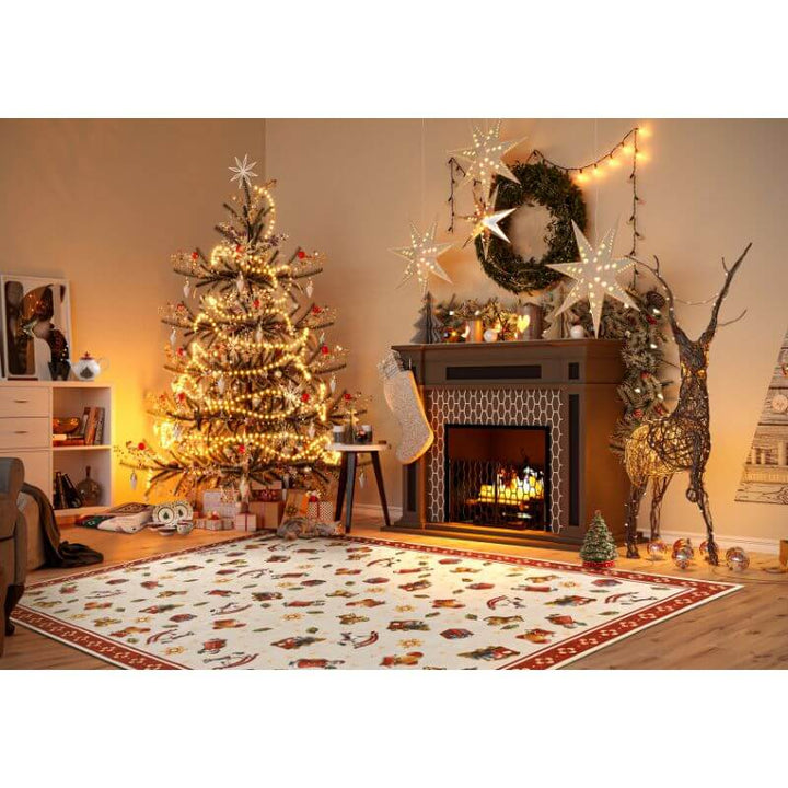 The Rugs Nostalgic Christmas Fun Design Rug