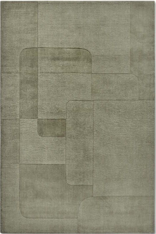 The Rugs Handwoven Abstract Design Wool Rug