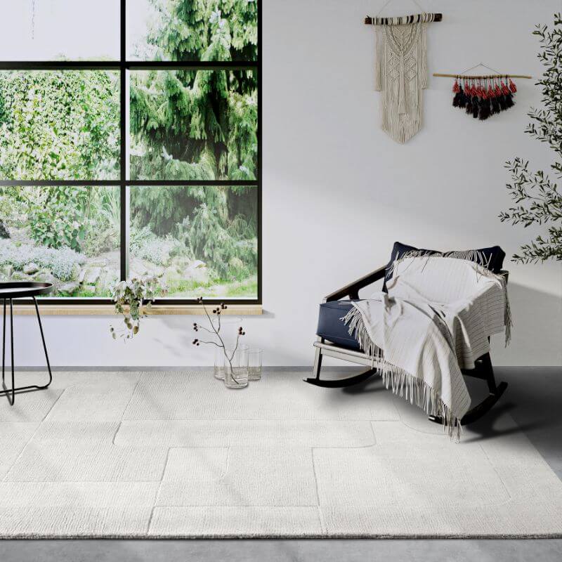 The Rugs Handwoven Abstract Design Wool Rug