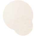 Puristic Fine Boucle Wool Rug Knots Natural White
