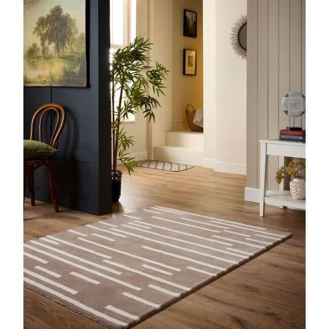 The Rugs Broken Striped Design Rug | Contemporary Home Decor