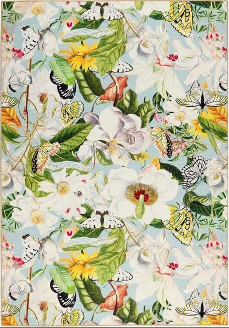 The Rugs Eco-Washable Multicolour Floral Rug |British Summer