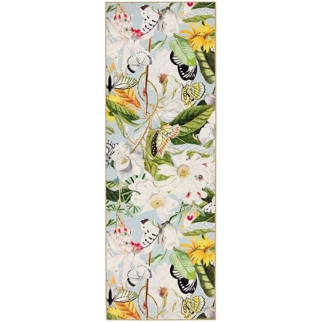 The Rugs Eco-Washable Multicolour Floral Rug |British Summer