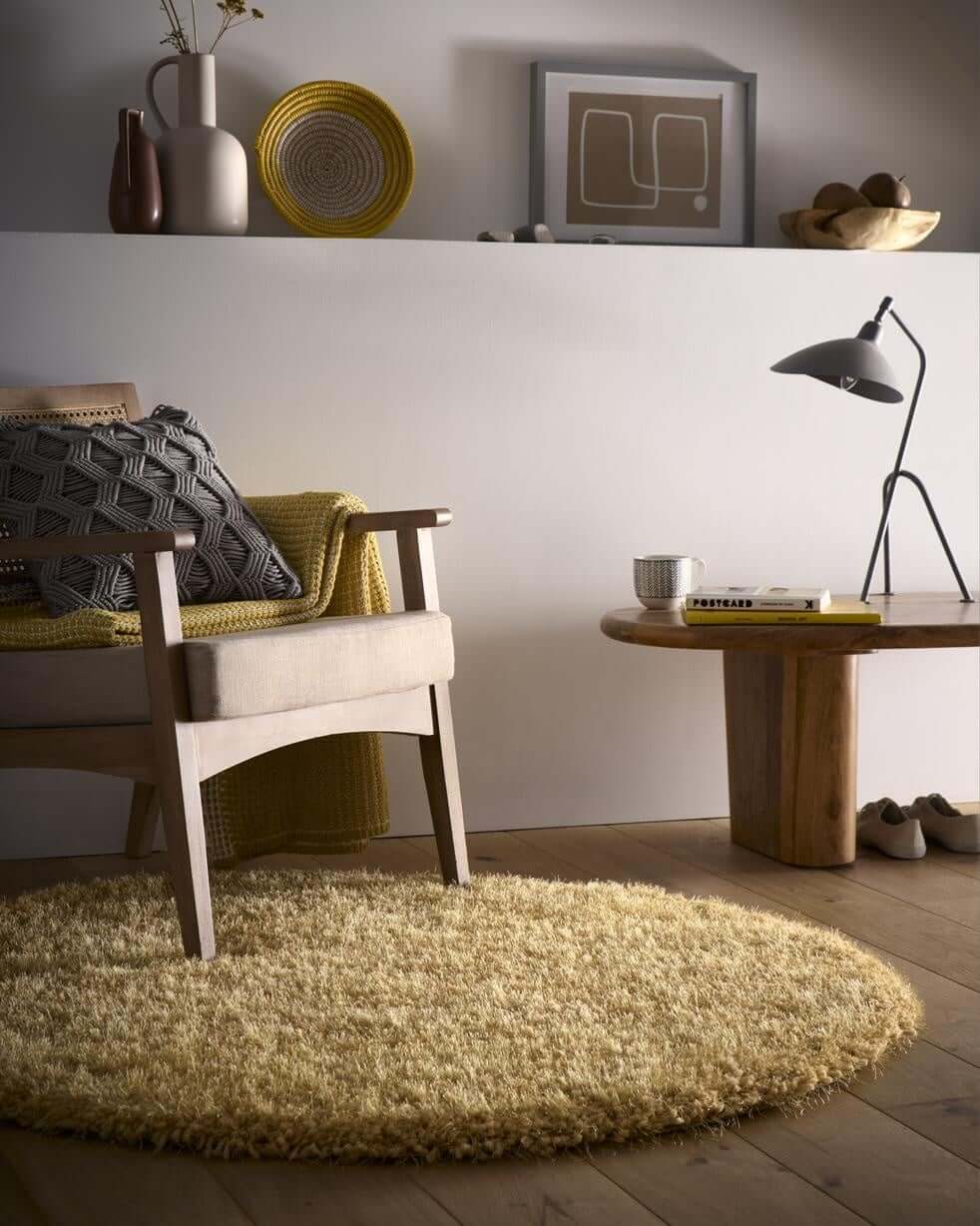 Chicago Ochre Shaggy Rug | Contemporary Comfort | The Rugs