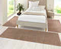 Design Velours Brown Rug 3 pcs