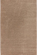 Modern Plain Velour Beige Rug