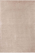 Modern Plain Velour Cream Rug