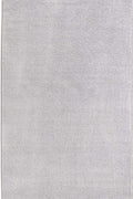 Modern Plain Velour White Rug